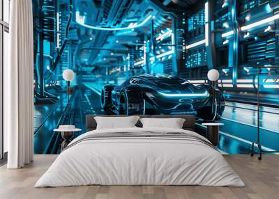 future technology Wall mural