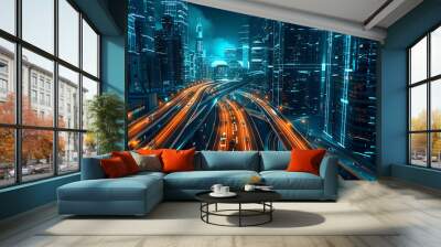 future technology Wall mural