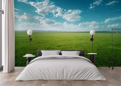 green field Wall mural