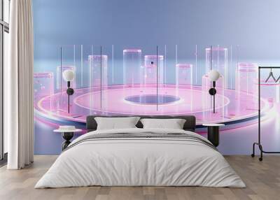 holographic science lab Wall mural