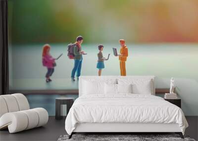 miniature business poster Wall mural