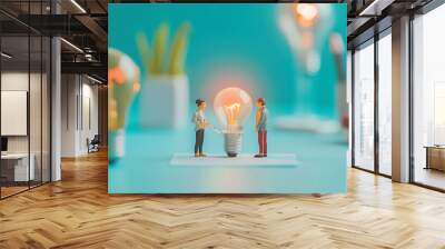 miniature business poster Wall mural