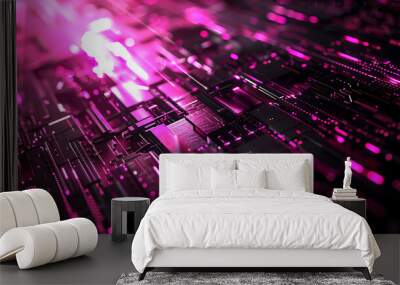 technology background Wall mural