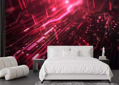 technology background Wall mural