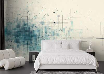 technology pattern Wall mural