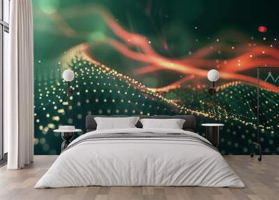 technology wave Wall mural