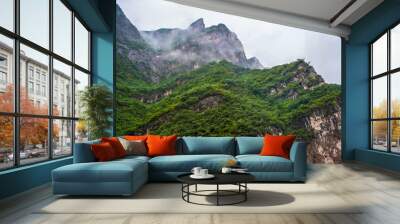 Landscape of the Three Gorges of the Yangtze River in China Wall mural