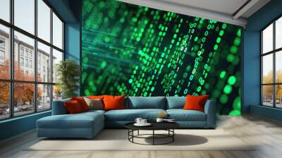 An abstract binary symbol Wall mural