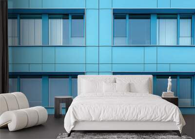 Modern architectural glass facade Wall mural