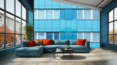 Modern architectural glass facade Wall mural