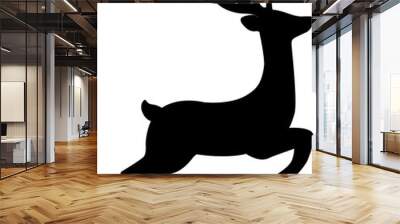 jumping deer silhouette Wall mural