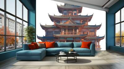 chinese temple architecture Wall mural