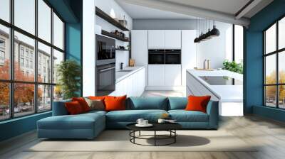 modern kitchen interior Wall mural