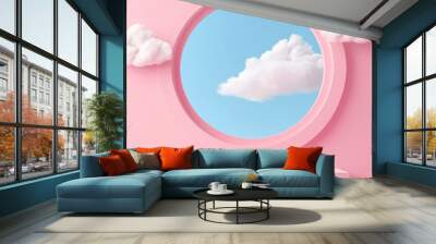 pink sky and clouds Wall mural