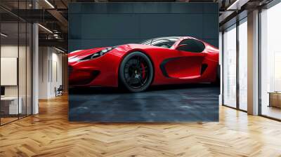 red sports car Wall mural