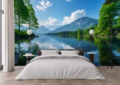 lake in the mountains Wall mural