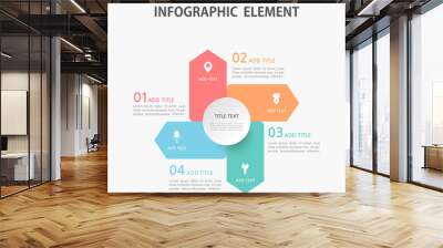 Presentation business infographic template. Vector illustration.
 Wall mural