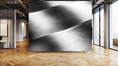 Metallic Minimalism: Flat Silver Texture Wall mural