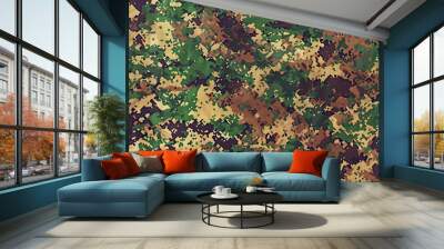 Stealth in Design: Korean Army Camouflage Pattern Wall mural