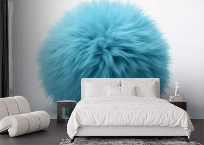 blue fur Wall mural