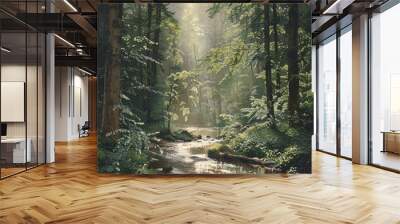 River Wall mural