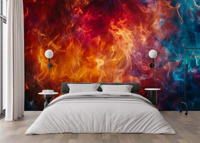 a photo of 8,000 tiny flames that are red, orange,yellow, and blue am mixed over the entire picture. --ar 3:2 --stylize 250

 Wall mural