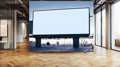 billboard on the street, a large electronic display or billboard mockup Wall mural