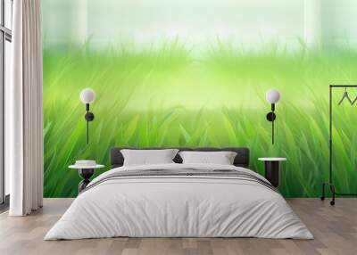 green grass background Wall mural