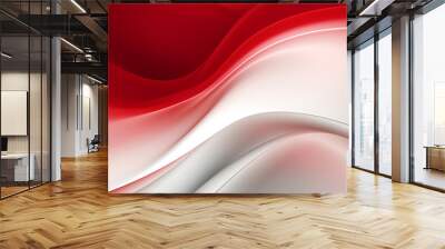 red and white background made by midjeorney Wall mural