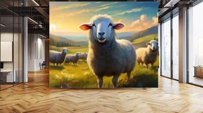 amount of pasture Wall mural