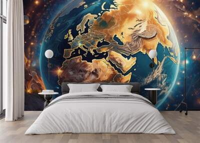 Earth from Space (지구 3) Wall mural