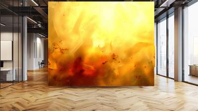 Abstract orange blurred grainy gradient background with a grungy texture	
 Wall mural